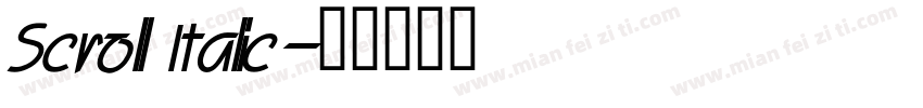 Scroll Italic字体转换